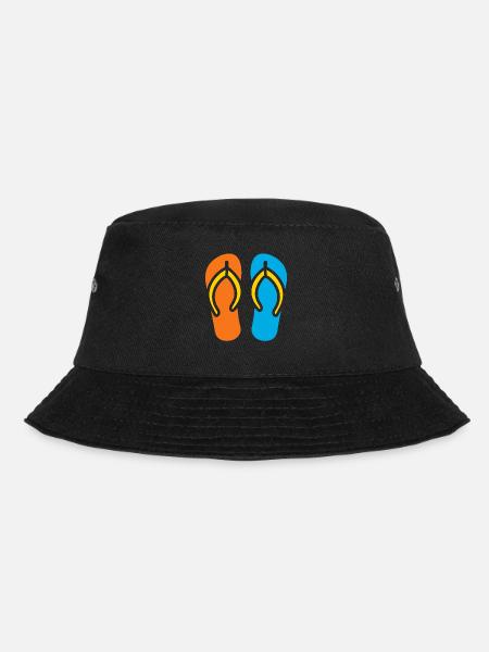 Flip flops - Bucket Hat - black