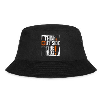 Think Outside the Box Graphic - Bucket Hat - black - Front - Lela (165cm)