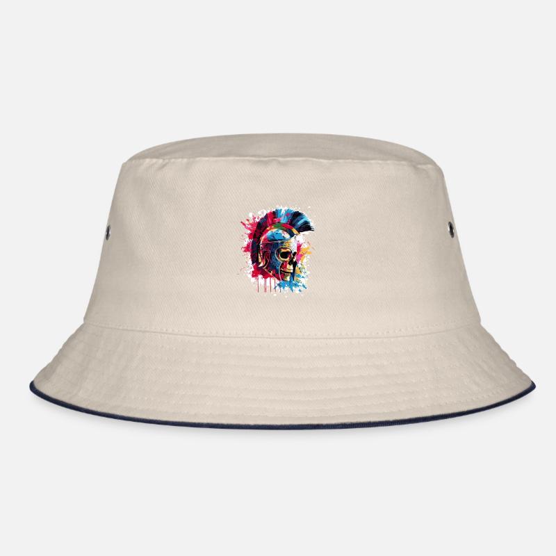 Spartan Skeleton Gladiator Bucket Hat