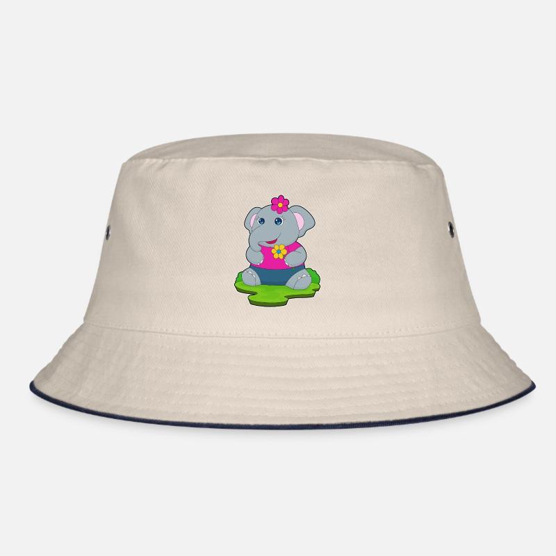 Elefant Blumen Bucket Hat