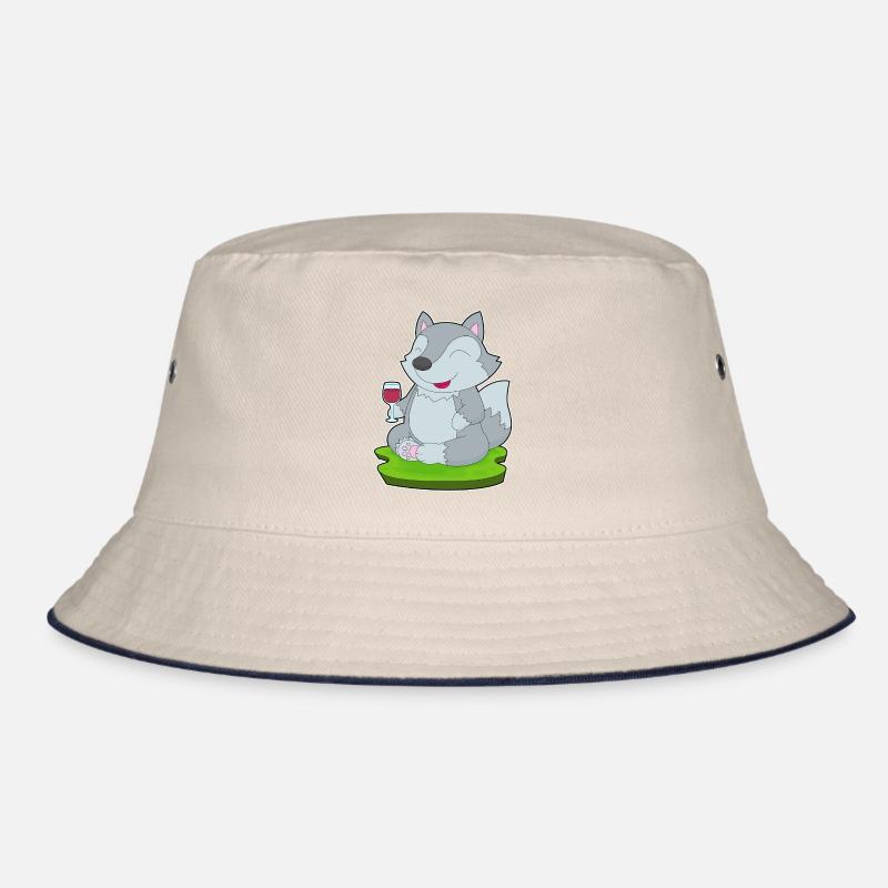 Wolf Rotwein Bucket Hat