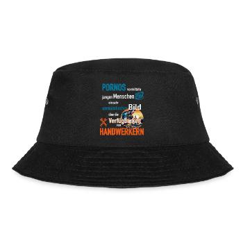 Verfügbarkeit von Handwerkern - Bucket Hat - Schwarz - Vorne - Lela (165cm)