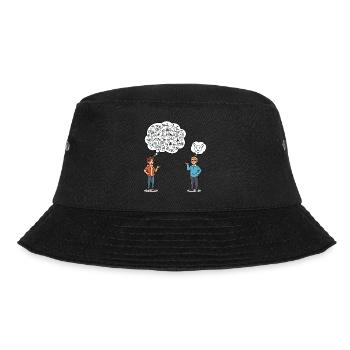 Zeichensprache: Missverständnisse inklusive ! - Bucket Hat - Schwarz - Vorne - Lela (165cm)