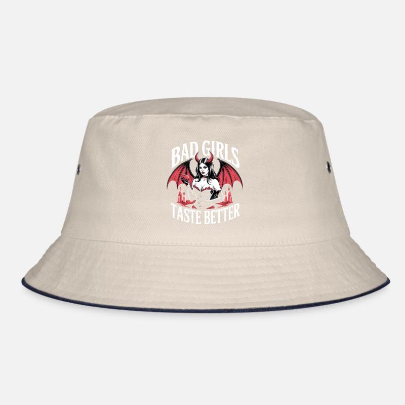 Bad Girls Taste Better! Goth Gothic Emo Baddie Bucket Hat