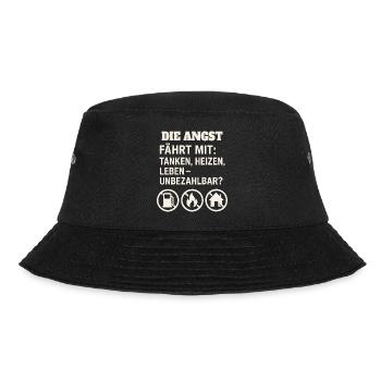 Die Angst fährt mit - Bucket Hat - Schwarz - Vorne - Lela (165cm)