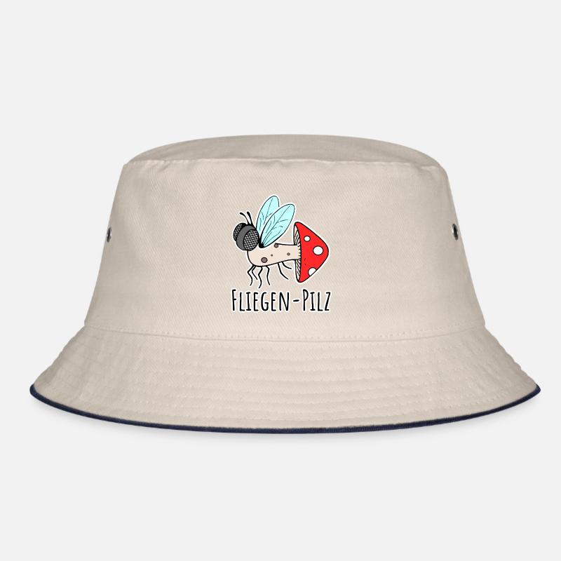 Fliegenpilz - Halb Fliege halb Pilz Bucket Hat