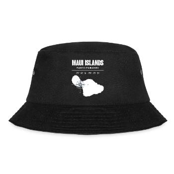 Conception de boussole de l’île de Maui avec coordonnées Vintage - Bob - noir - Devant - Lela (165cm)