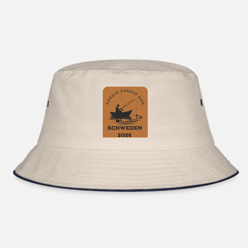 Schweden 2026 Angler im Boot Bucket Hat
