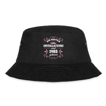 Plumber Birthday 1985 Born 85 - Bucket Hat - black - Front - Lela (165cm)