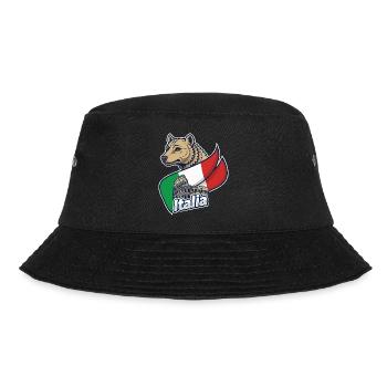 Italian Wolf with Colosseum - Bucket Hat - black - Front - Lela (165cm)