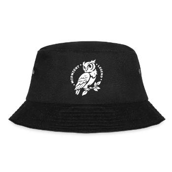 Midnight Legend Eule – Mystisch & Cute - Bucket Hat - Schwarz - Vorne - Lela (165cm)