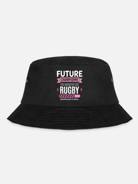 Future Championne Rugby Rugbywoman - Bob - noir