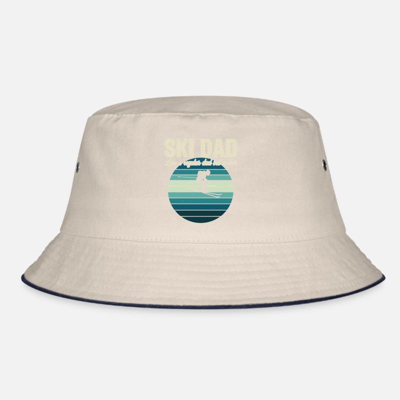 Funny Ski Dad Skier Bucket Hat