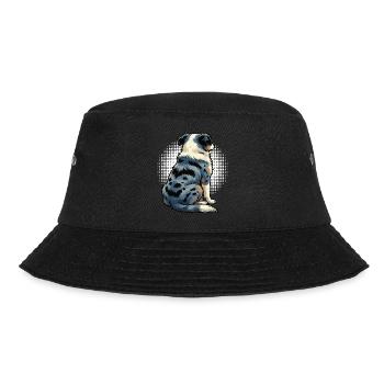 Australian Shepherd Aussie Aussiebesitzer Aussies - Bucket Hat - Schwarz - Vorne - Lela (165cm)