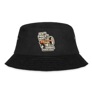 Verbal Überlegen Megaphone Cartoon - Bucket Hat - Schwarz - Vorne - Lela (165cm)