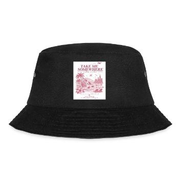 Bring mich irgendwohin - Bucket Hat - Schwarz - Vorne