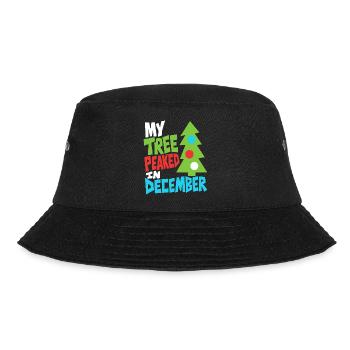Weihnachtsbaum hatte im Dezember Hochsaison - Bucket Hat - Schwarz - Vorne