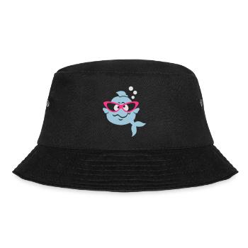 Retro Fish - Bucket Hat - black - Front - Lela (165cm)
