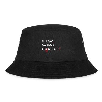 Ich kam, sah und korrigierte - Bucket Hat - Schwarz - Vorne - Lela (165cm)