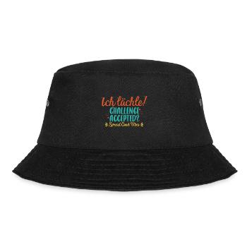 Ich Lächle! - Verbreite positive Energie - Bucket Hat - Schwarz - Vorne - Lela (165cm)