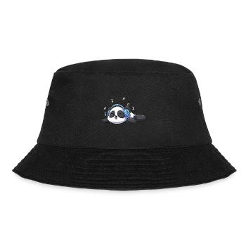 K-pop Panda Pandabär kawaii Koreanische Musik - Bucket Hat - Schwarz - Vorne - Lela (165cm)