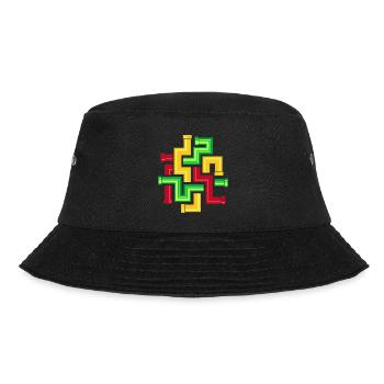 Tube Patterns - Bucket Hat - black - Front - Lela (165cm)