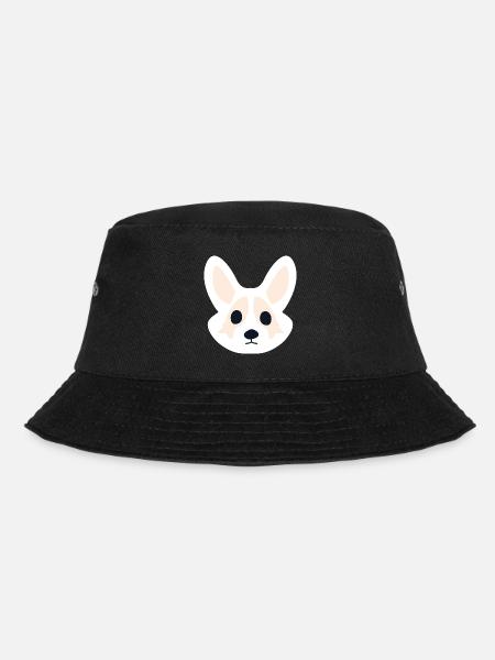 Corgi Rosa - Bucket Hat - Schwarz