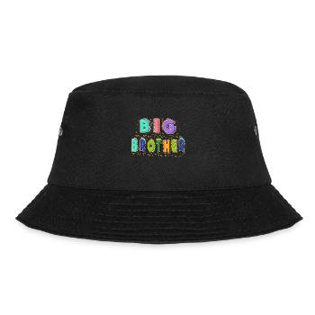 großer Bruder, Beförderung zum großen Bruder Geschenk - Bucket Hat - Schwarz - Vorne - Lela (165cm)