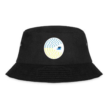peaceman panzer für die Ukraine, Frieden! 3C HG - Bucket Hat - Schwarz - Vorne - Lela (165cm)