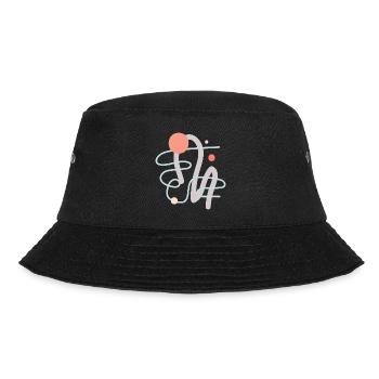 Abstract Art Abstract Art Organic Forms - Bucket Hat - black - Front - Lela (165cm)