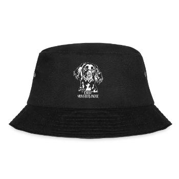 Loved by a Large Munsterlander Dog Dogs Wilsigns - Bucket Hat - black - Front - Lela (165cm)