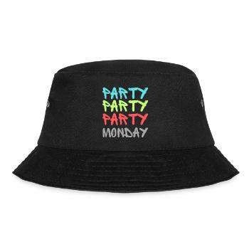 Party Party Party Monday (2) - Bucket Hat - black - Front - Lela (165cm)