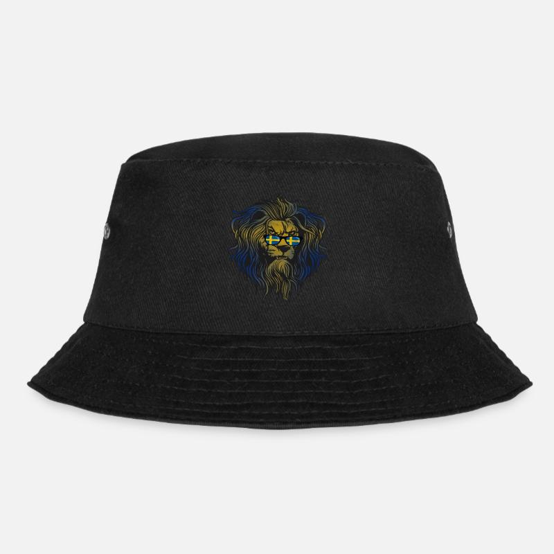 Schweden - Bucket Hat - Schwarz