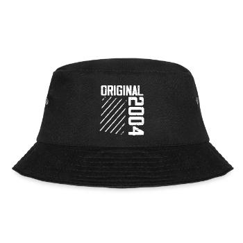 Original 2004 20th Anniversary Retro Geschenk - Bucket Hat - Schwarz - Vorne - Lela (165cm)
