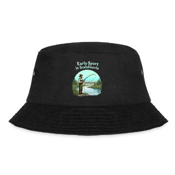Angeln in Skandinavien - Bucket Hat - Schwarz - Vorne - Lela (165cm)