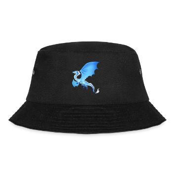 Wasserdrache, blau Dragon - Bucket Hat - Schwarz - Vorne - Lela (165cm)