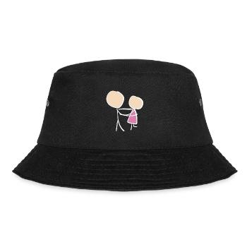 tanzen liebe Valentinstag pärchen paar - Bucket Hat - Schwarz - Vorne - Lela (165cm)