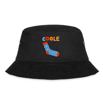 Cool sock - fun motivational design - Bucket Hat - black - Front - Lela (165cm)