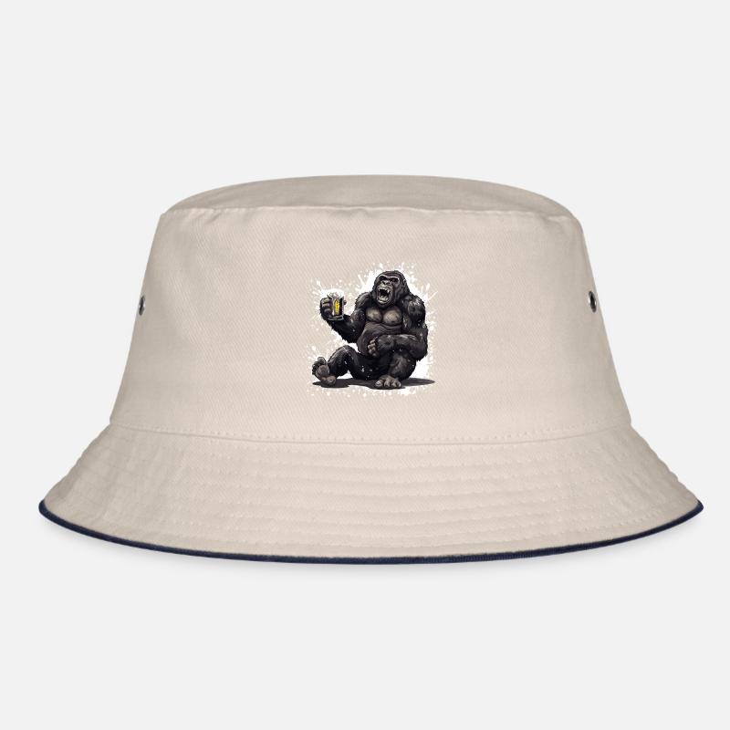 Gorilla Bier Lustig Bucket Hat
