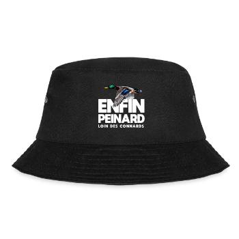 Enfin peinard chasseur cadeau drôle chasse canard - Bob - noir - Devant - Lela (165cm)