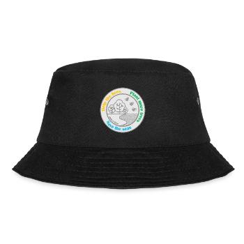Rette die Welt - Bucket Hat - Schwarz - Vorne - Lela (165cm)