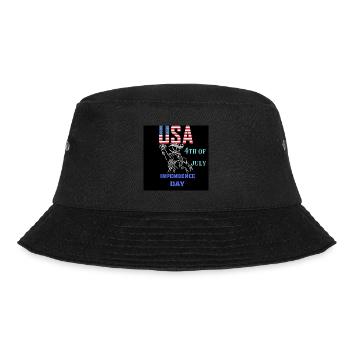 USA, Statue of Liberty - Bucket Hat - black - Front - Lela (165cm)