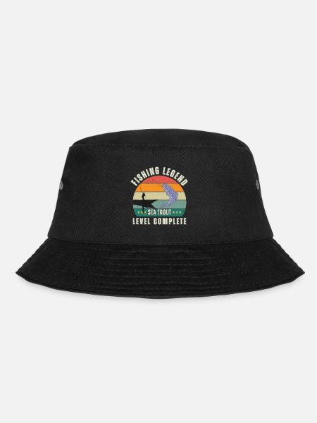 Fishing Legend - Level sea trout completed - Bucket Hat - black