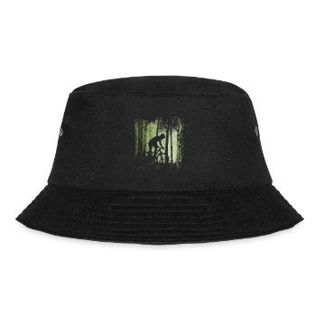 Wald Trail Fahrrad Radfahrer Offroad Downhill MTB - Bucket Hat - Schwarz - Vorne - Lela (165cm)