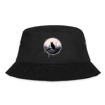 Nachteule - Bucket Hat - Schwarz - Vorne - Lela (165cm)