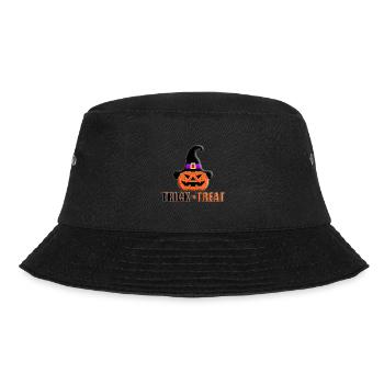 KÜRBIS - HALLOWEEN - SÜßES ODER SAURES - Bucket Hat - Schwarz - Vorne - Lela (165cm)