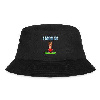 I MOG DI - HERZ - LIEBE - PFERD - PONY - VERLIEBT - Bucket Hat - Schwarz - Vorne - Lela (165cm)