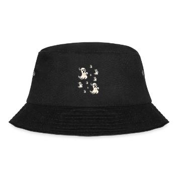 HALLOWEEN - GESPENSTER - GEISTER - KIND - KINDER - Bucket Hat - Schwarz - Vorne - Lela (165cm)