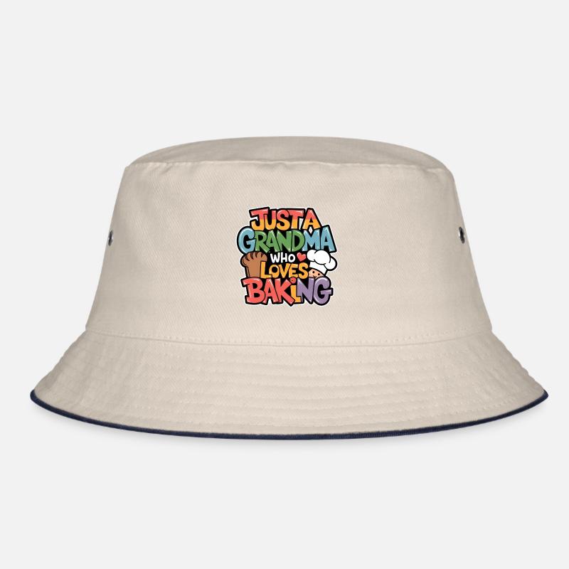 Oma backt gerne Großmutter ist Bäckerin Bucket Hat