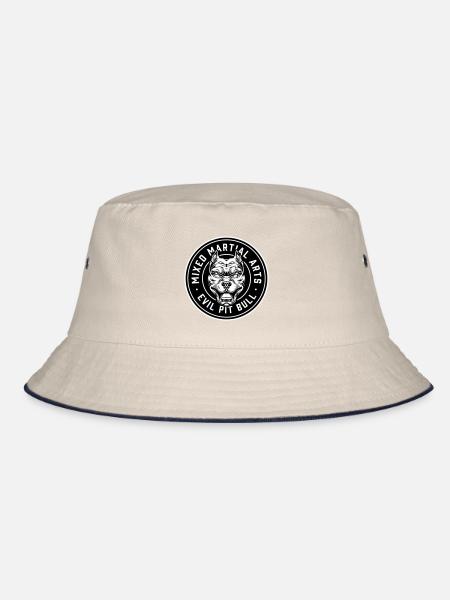mma fights - Bucket Hat - ecru/navy - Front